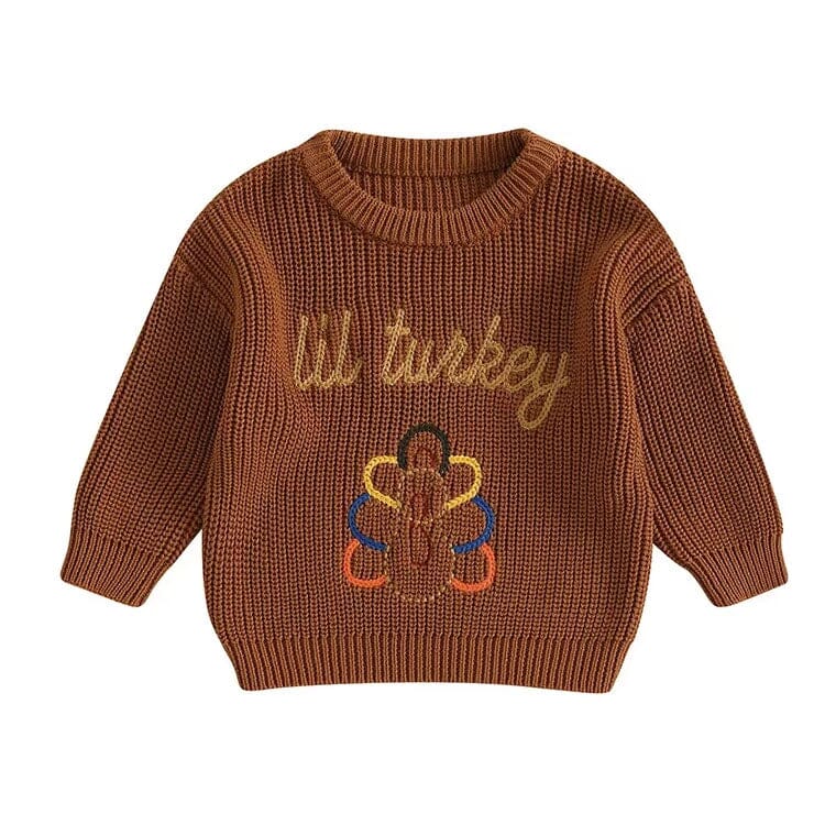 Lil Turkey Knit Baby Sweater
