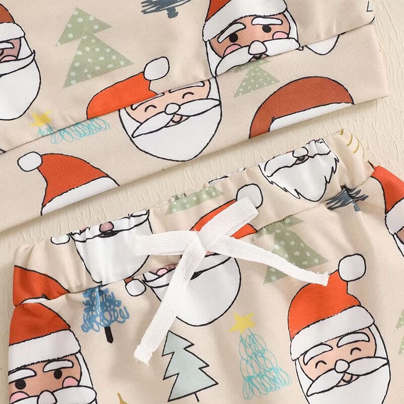 Long Sleeve Santa Claus Baby Set
