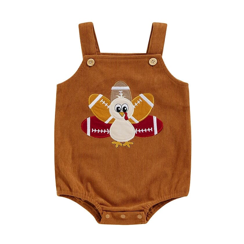 Thanksgiving Football Baby Romper