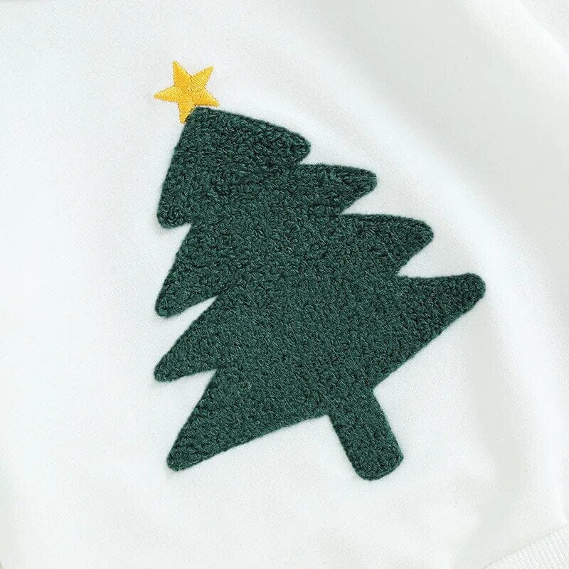 Christmas Tree Solid Pants Baby Set