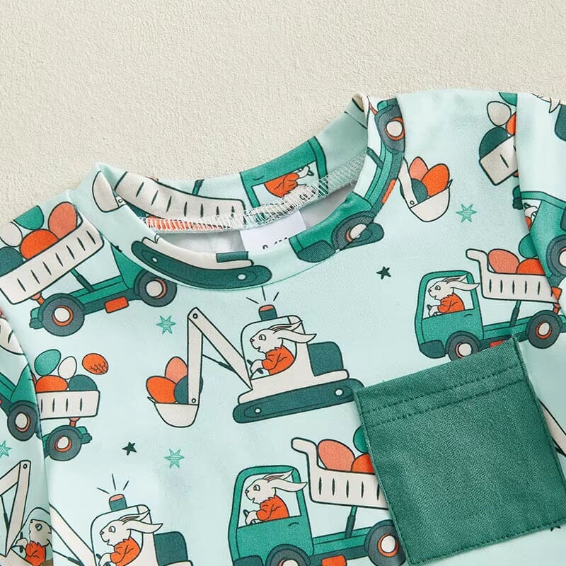 Short Sleeve Easter Vibes Baby Set