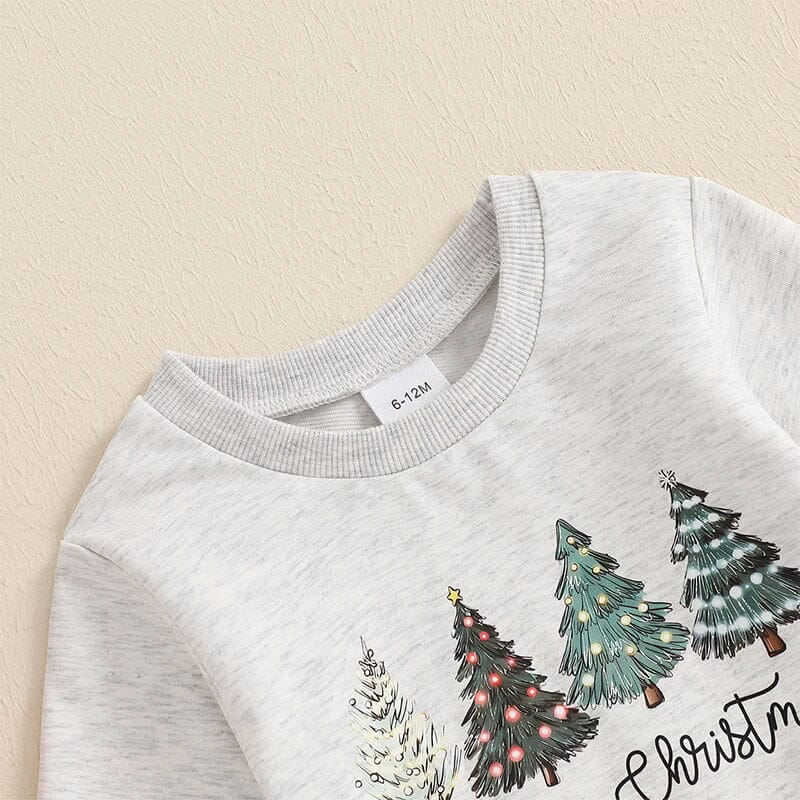 Long Sleeve Merry Christmas Baby Set