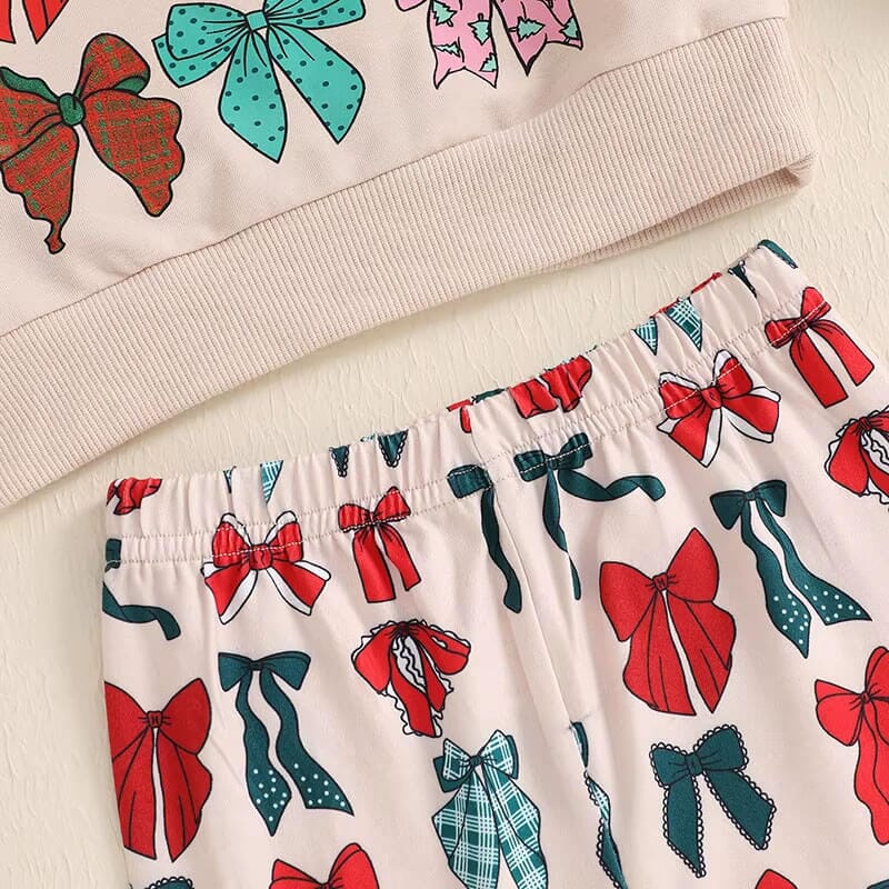 Christmas Pants Flared Pants Baby Set