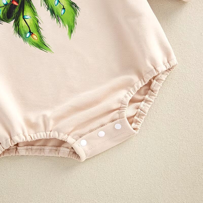 Long Sleeve Christmas Bow Baby Bodysuit