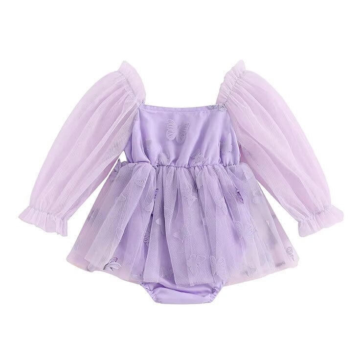 Long Sleeve Butterfly Baby Romper