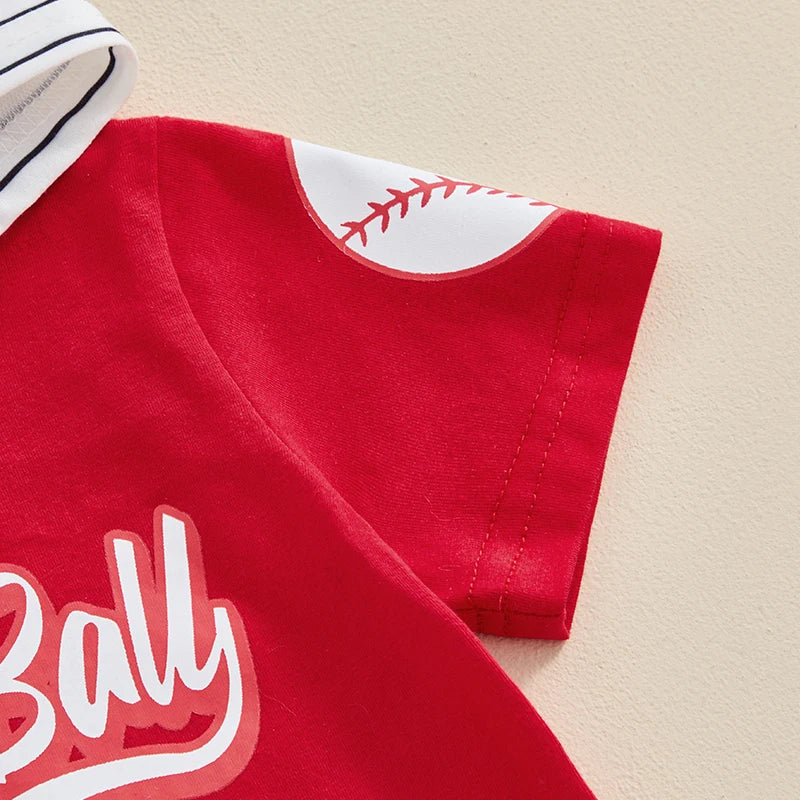Play Ball Pinstripe Hooded Toddler Set