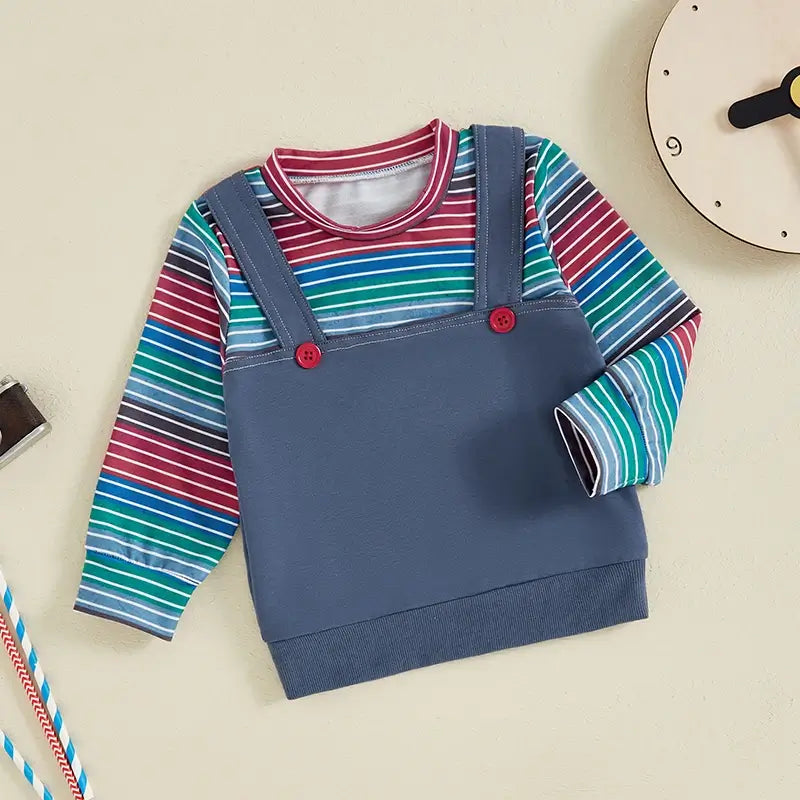 Scary Doll Toddler Boy Sweater Costume