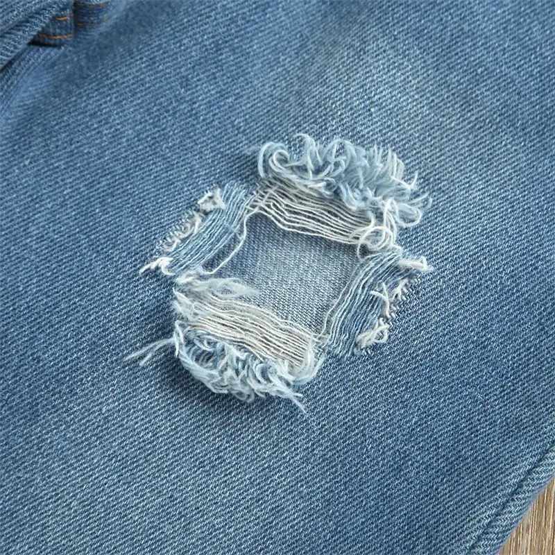 White Cami Ripped Jeans Toddler Set