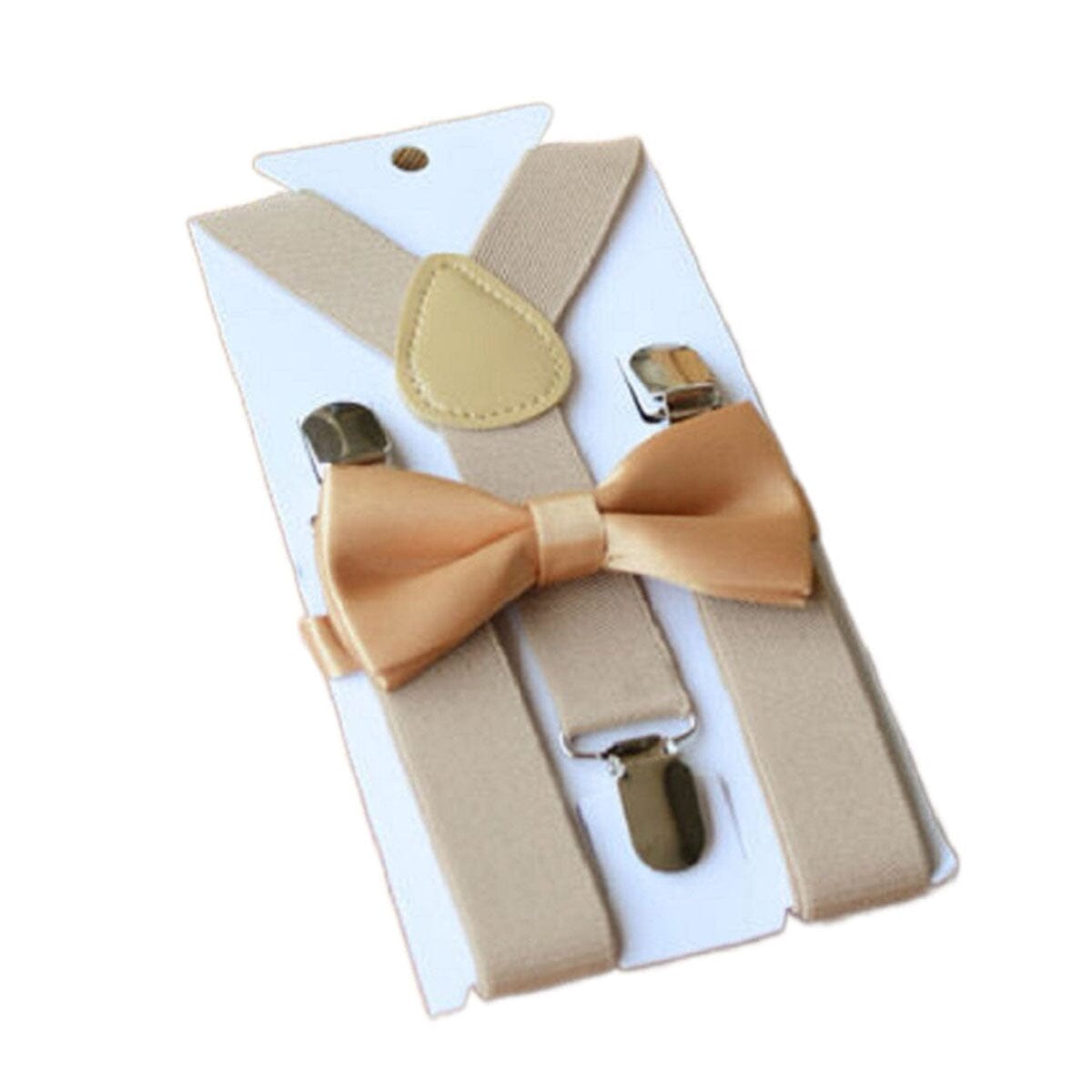 Adjustable Suspender Bow Tie Toddler Set