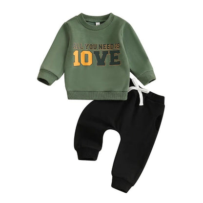 Long Sleeve Packers Love Baby Set