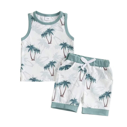 Summer Vibes Sleeveless Baby Set