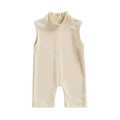 Sleeveless High Neck Toddler Jumpsuit