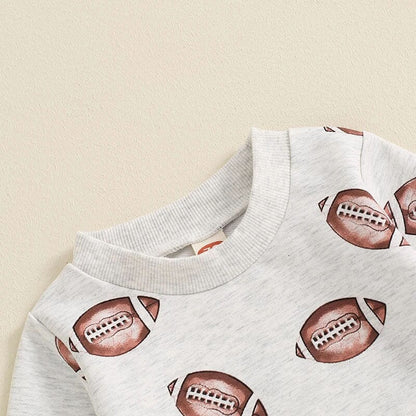 Long Sleeve Football Baby Jumpsuit