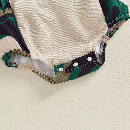 Sleeveless Nature Camo Baby Romper