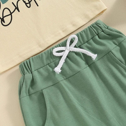 Big Brother Green Pants Toddler Set