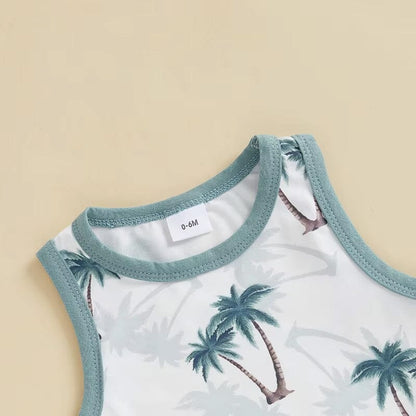 Summer Vibes Sleeveless Baby Set