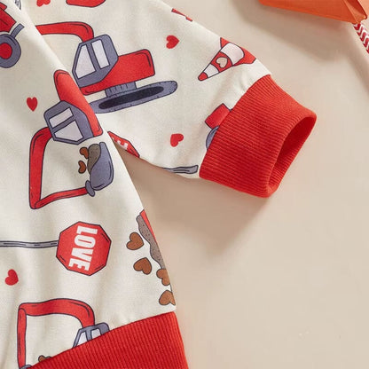 Long Sleeve Little Builder's Love Baby Set