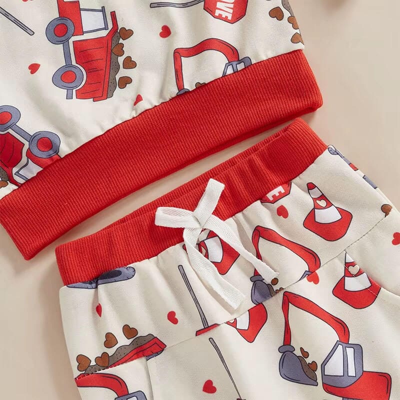 Long Sleeve Little Builder's Love Baby Set