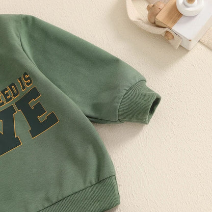 Long Sleeve Packers Love Baby Set