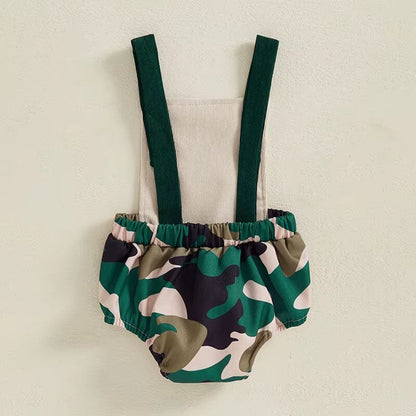 Sleeveless Nature Camo Baby Romper