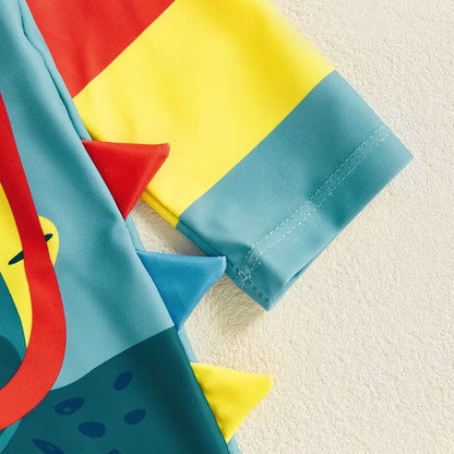 Long Sleeve Dinosaur Toddler Swimsuit