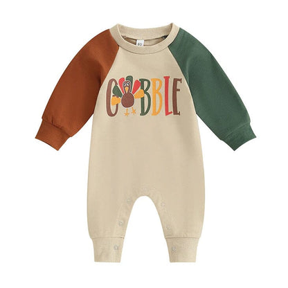 Long Sleeve Gobble Baby Jumpsuit
