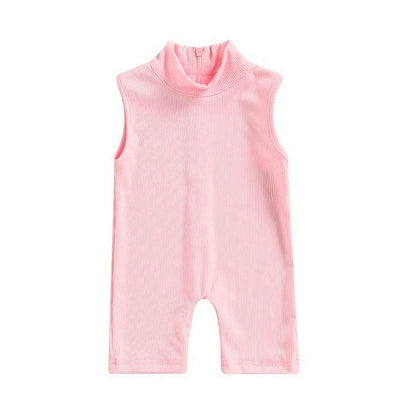 Sleeveless High Neck Toddler Jumpsuit