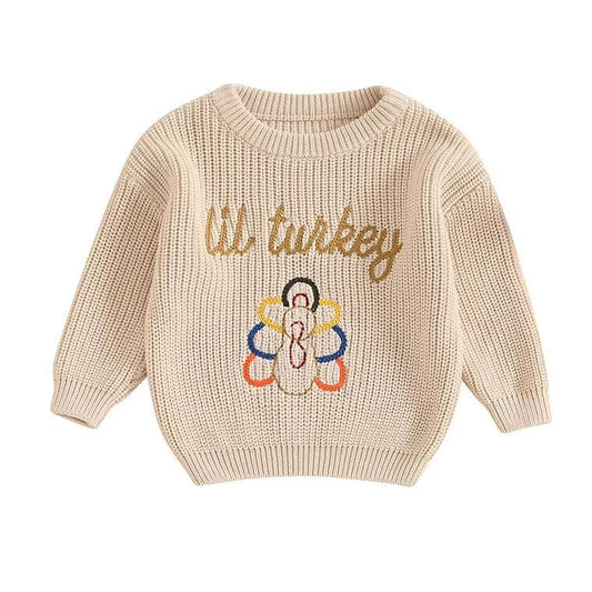 Lil Turkey Knit Baby Sweater