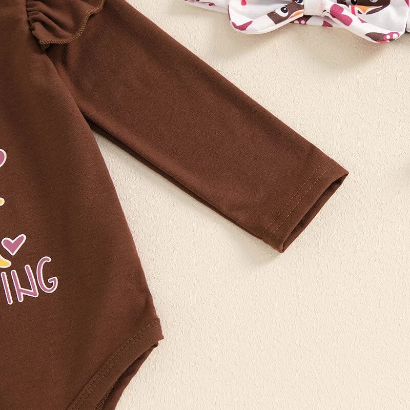 First Thanksgiving Flared Pants Baby Set