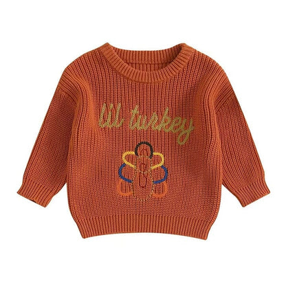 Lil Turkey Knit Baby Sweater