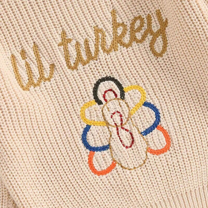 Lil Turkey Knit Baby Sweater