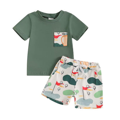 Short Sleeve Golf Baby Set