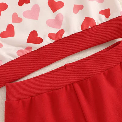 Valentine’s Day Flared Pants Toddler Set