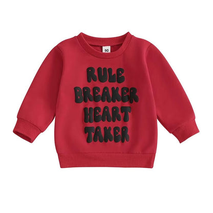 Rule Breaker Heart Taker Toddler Sweatshirt