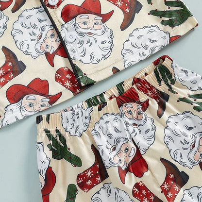 Western Christmas Toddler Pajama Set