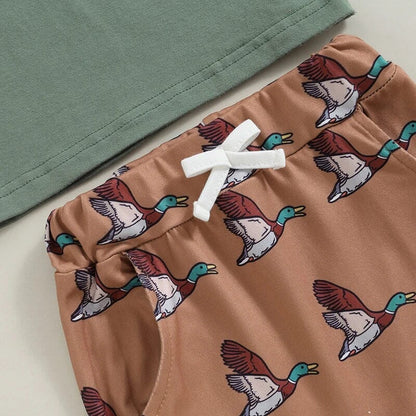 Short Sleeve Duck Baby Set