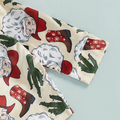 Western Christmas Toddler Pajama Set