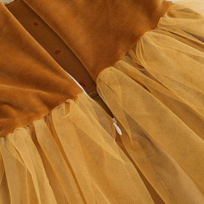 Gingerbread Tulle Toddler Costume Dress