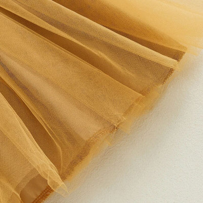 Gingerbread Tulle Toddler Costume Dress