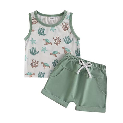 Sleeveless Summer Vibes Baby Set