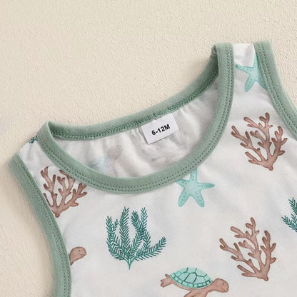 Sleeveless Summer Vibes Baby Set