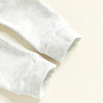 Long Sleeve Waffle Bear Pants Baby Set