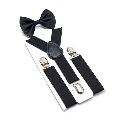 Adjustable Suspender Bow Tie Toddler Set