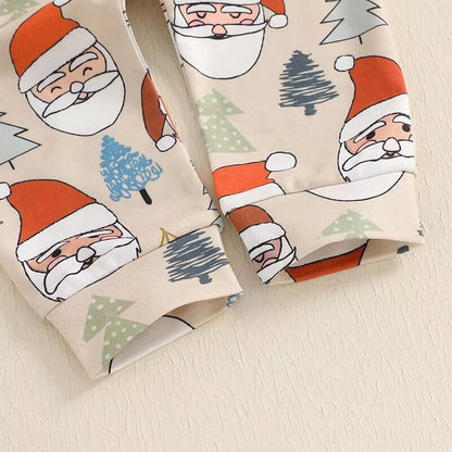 Long Sleeve Santa Claus Baby Set