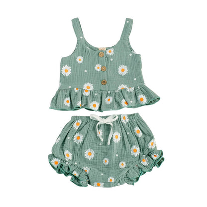 Daisy Ruffled Toddler Set