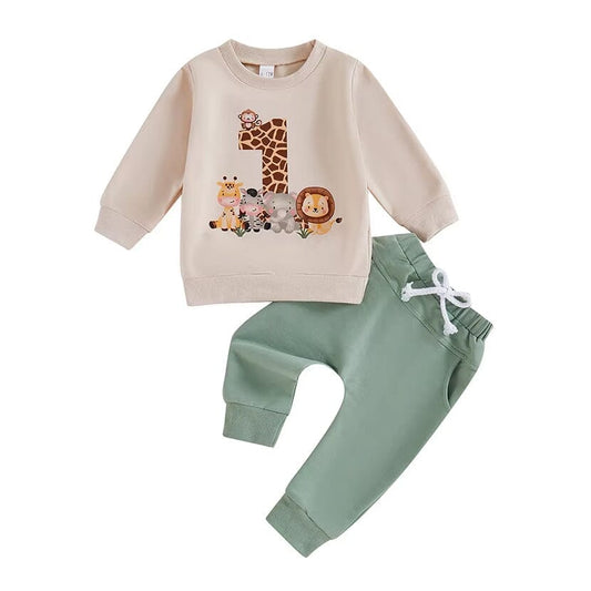 First Birthday Animals Baby Set