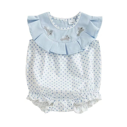 Polka Dot Easter Baby Romper