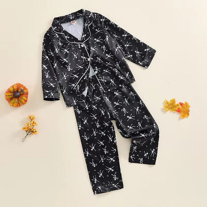Long Sleeve Skull Toddler Pajama Set