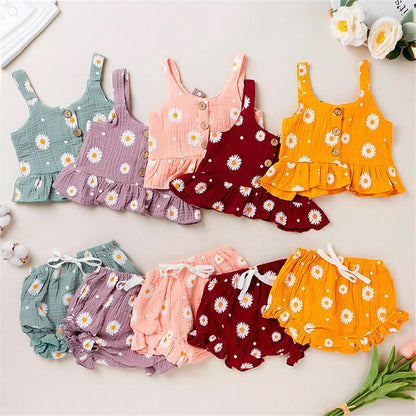 Daisy Ruffled Toddler Set