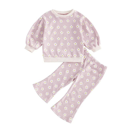 Long Sleeve Floral Toddler Set